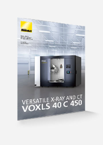 画像：X線CT検査装置 VOXLS 40 C 450 カタログ表紙