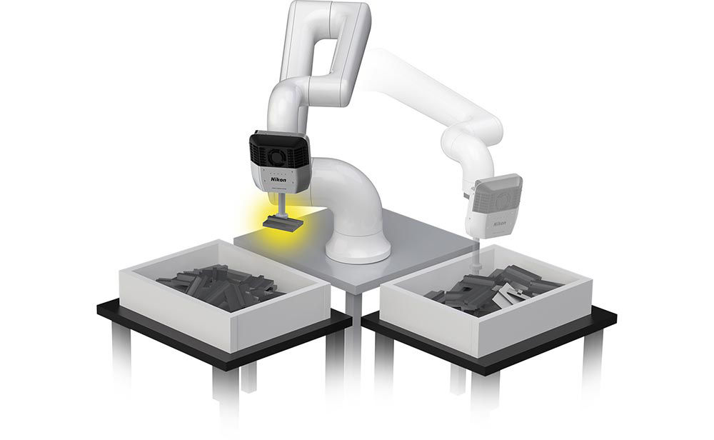 画像：ばら積みピッキングによる 部品セット・供給