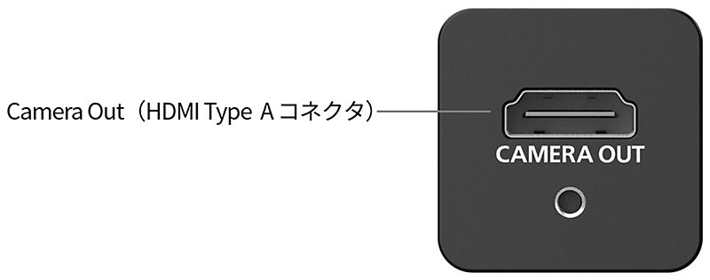 Camera Out（HDMI Type A コネクタ）
